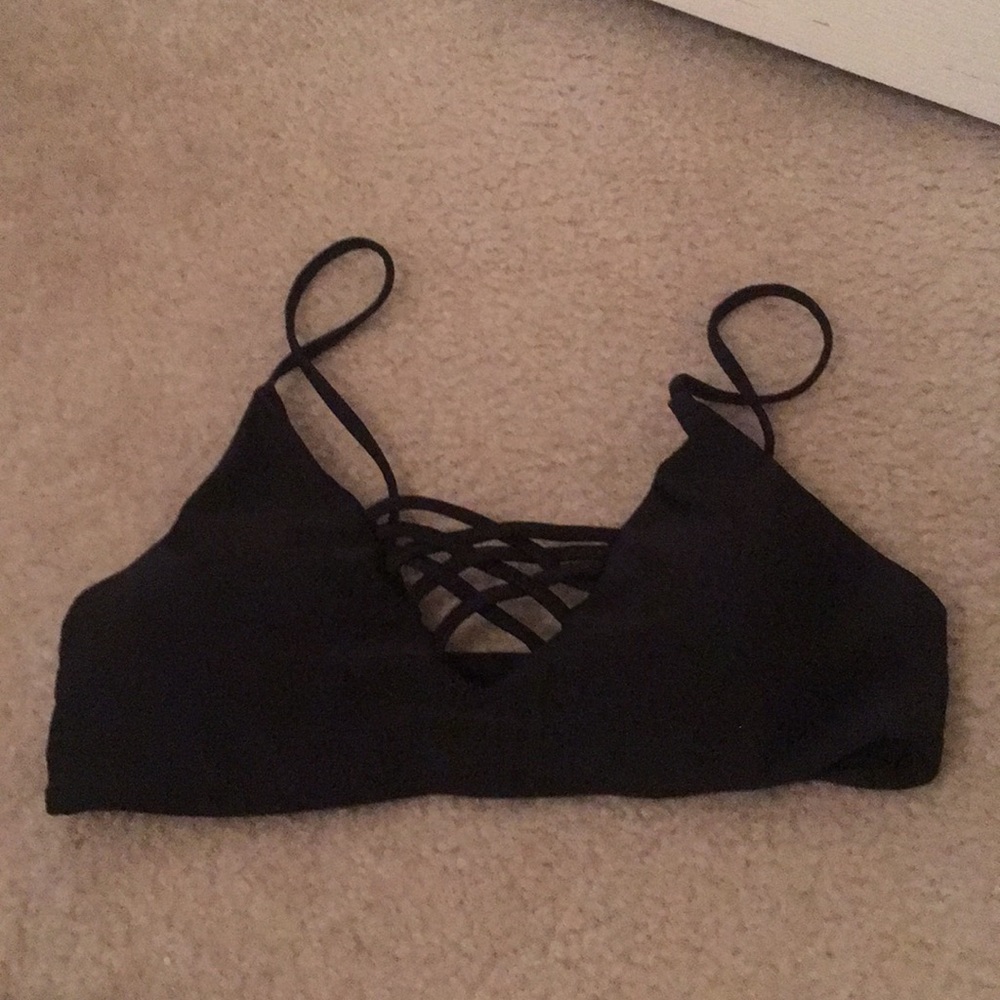 Black swim top from Cabo SJ